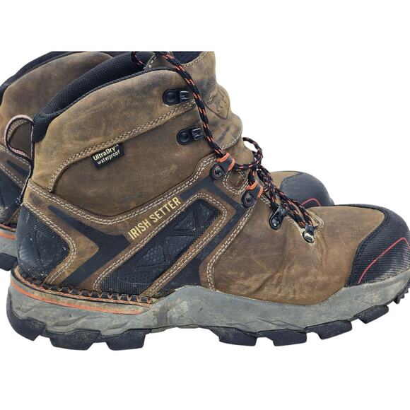 Irish Setter Boots Men 11.5 Work UltraDry Waterproof 83628 Leather Safety Hiking - Picture 1 of 16